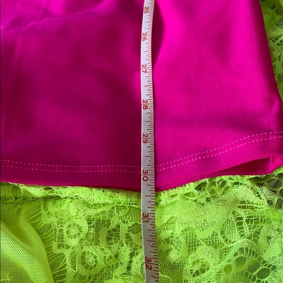 NWOT Hot Pink Bodycon Stretch Festival Mini Dress S - Picture 5 of 5